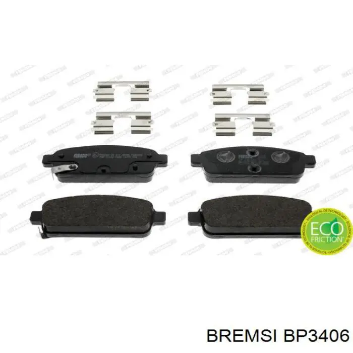 Pastillas traseras de freno Bremsi BP3406 precio, desde 24,40 EUR