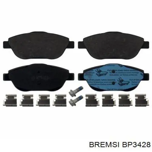 Pastillas de freno BP3428 Bremsi