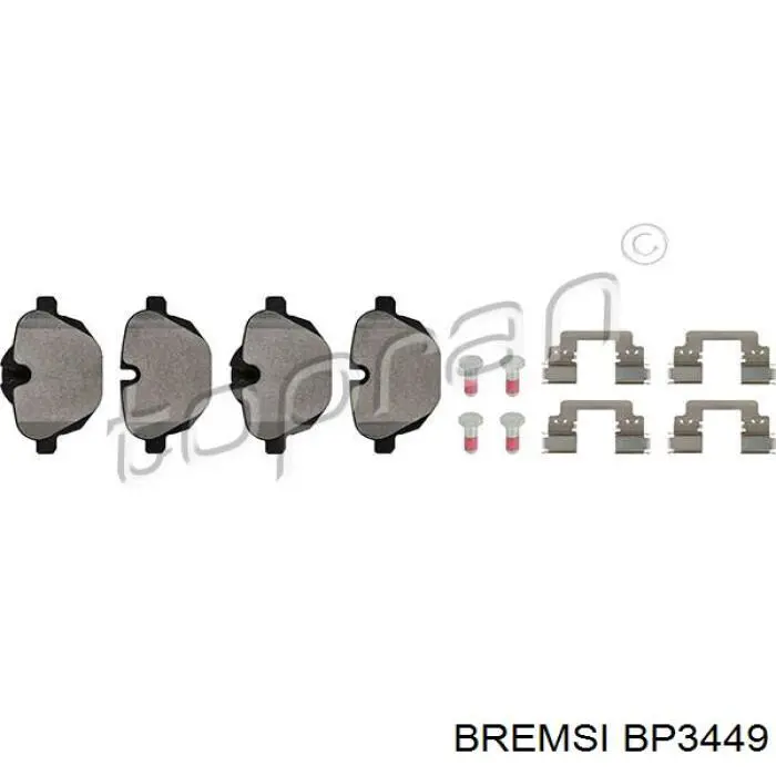 BP3449 Bremsi pastillas de freno traseras