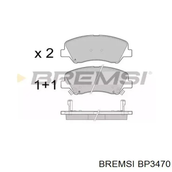Pastillas freno delanteras Bremsi BP3470 precio, desde 24,48 EUR