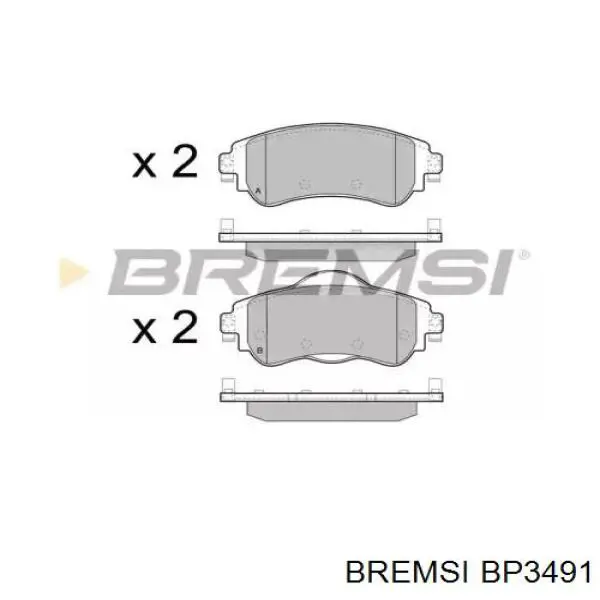 Pastillas freno delanteras Bremsi BP3491 precio, desde 30,36 EUR