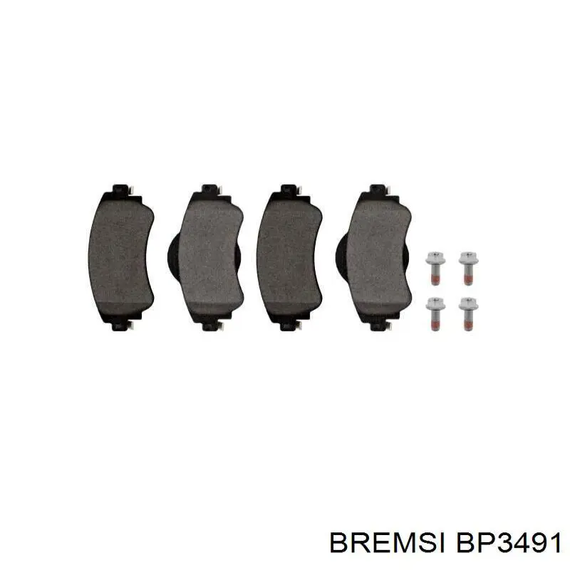 BP3491 Bremsi Pastillas delanteras