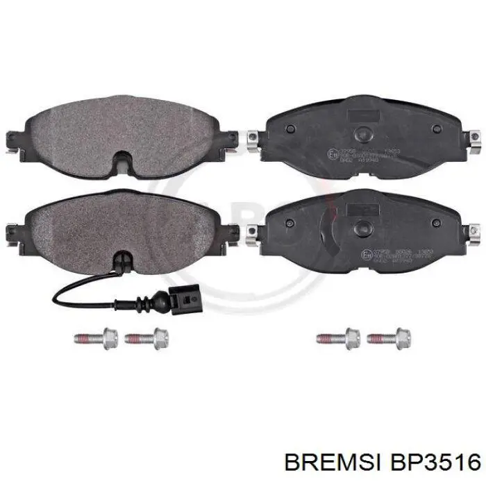 Pastillas de freno BP3516 Bremsi