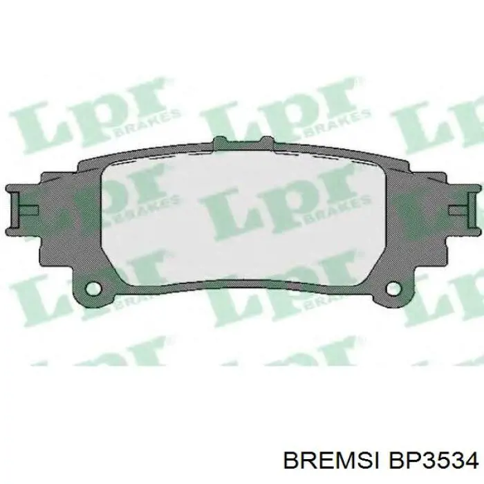 BP3534 Bremsi pastillas de freno traseras