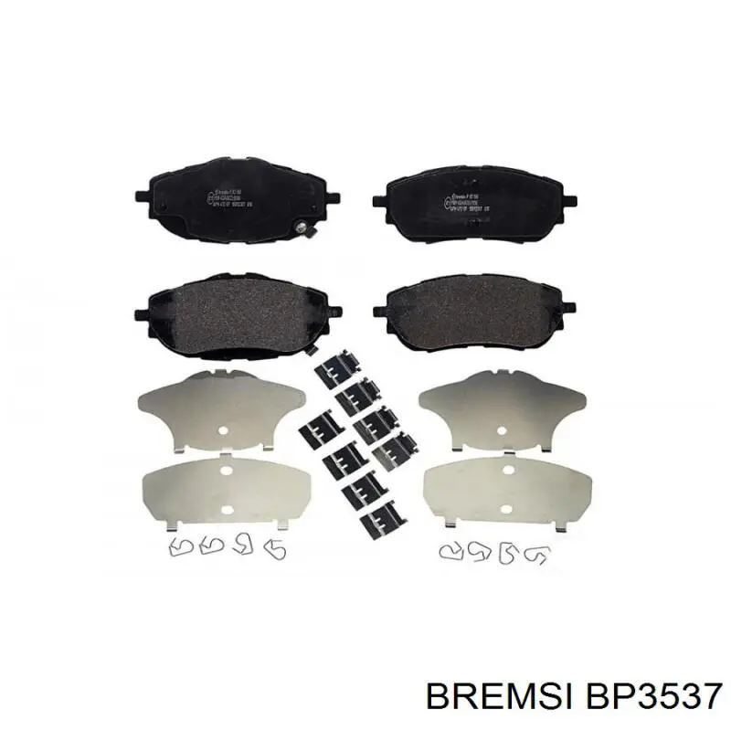 BP3537 Bremsi pastillas de freno delanteras