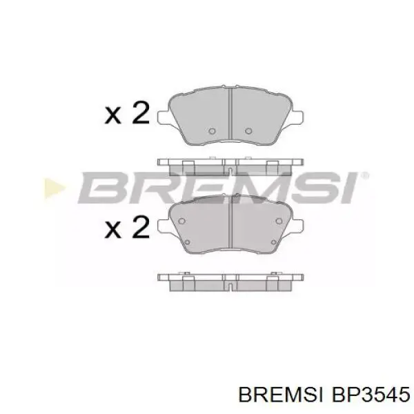 BP3545 Bremsi pastillas de freno delanteras