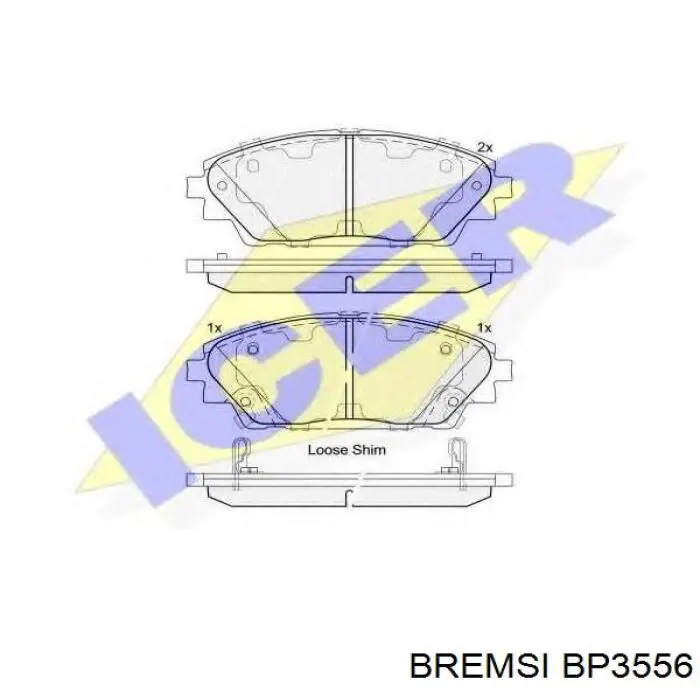 Comprar BP3556 Bremsi Pastillas delanteras de freno