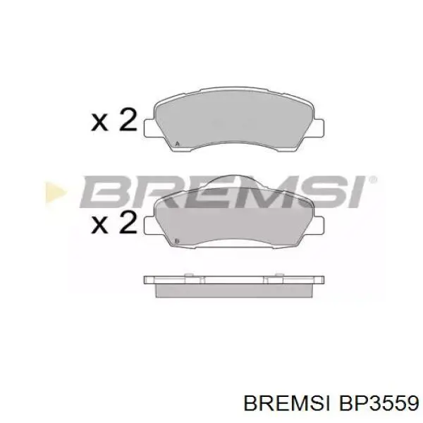 Comprar BP3559 Bremsi Pastillas delanteras de freno