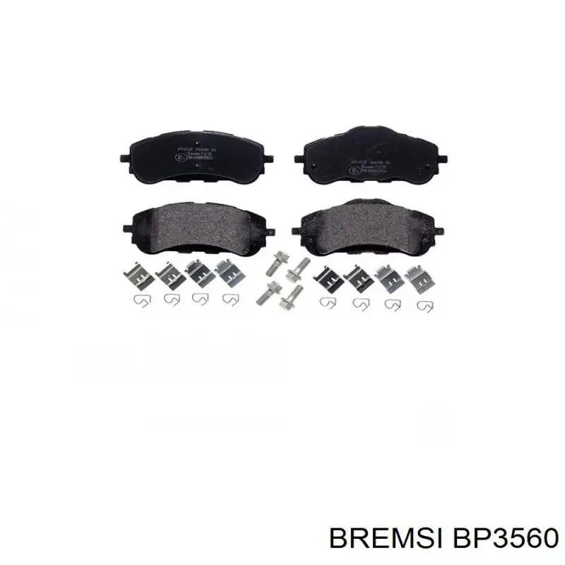 BP3560 Bremsi pastillas de freno delanteras