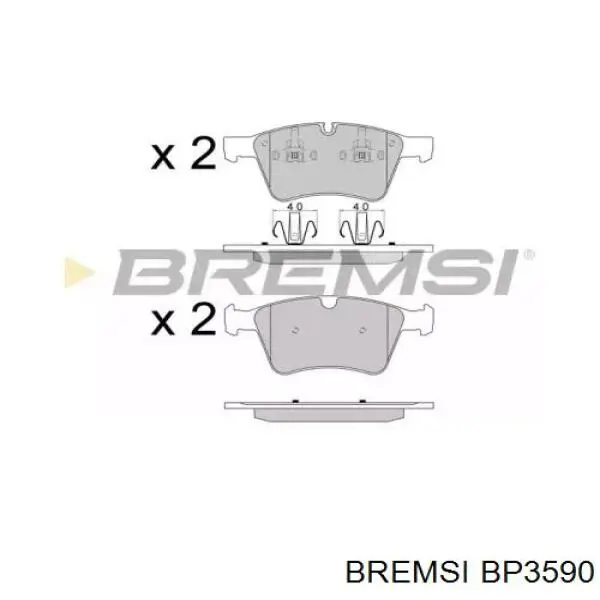 BP3590 Bremsi pastillas de freno delanteras