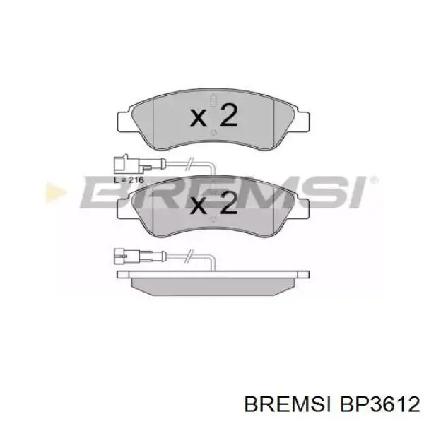 Pastillas traseras de freno Bremsi BP3612 precio, desde 26,08 EUR