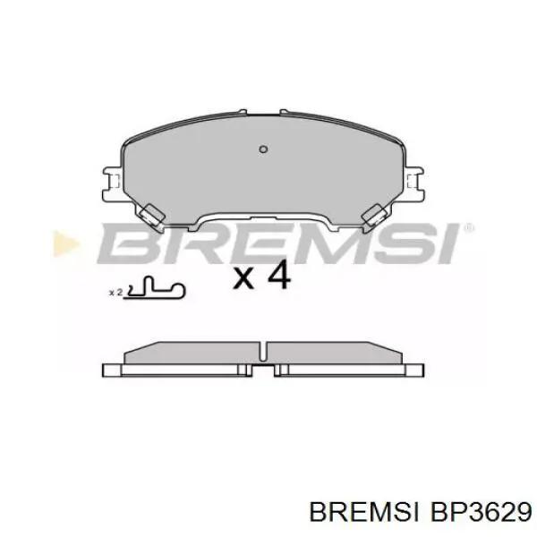 Comprar BP3629 Bremsi Pastillas delanteras de freno