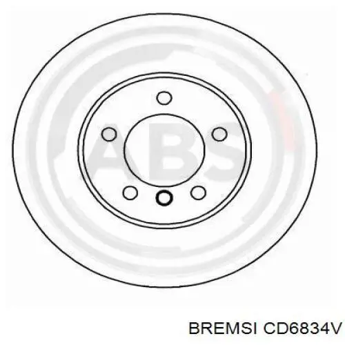 CD6834V Bremsi freno de disco delantero