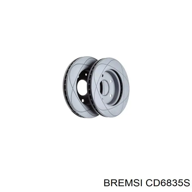 CD6835S Bremsi disco de freno trasero