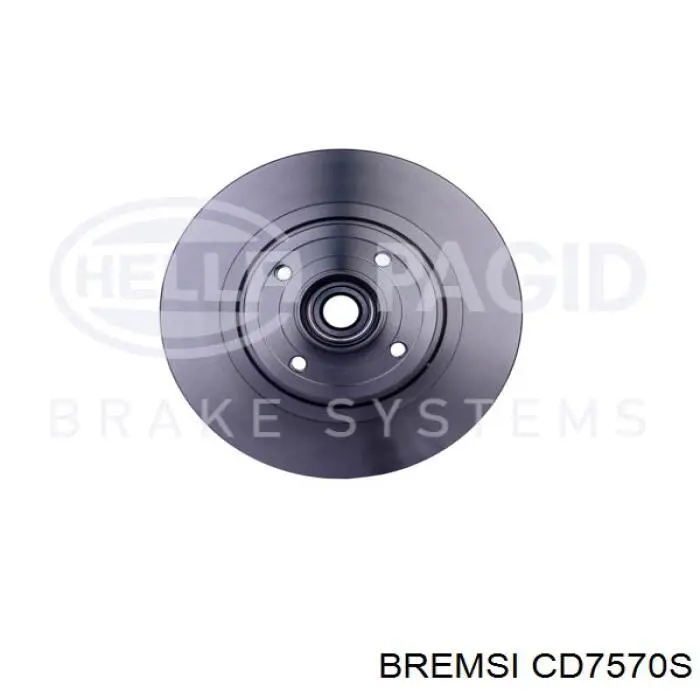 CD7570S Bremsi disco de freno trasero