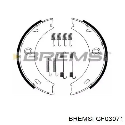 GF0307-1 Bremsi juego de zapatas de frenos, freno de estacionamiento