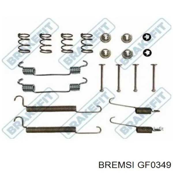 Comprar GF0349 Bremsi Juego de zapatas de frenos, freno de estacionamiento
