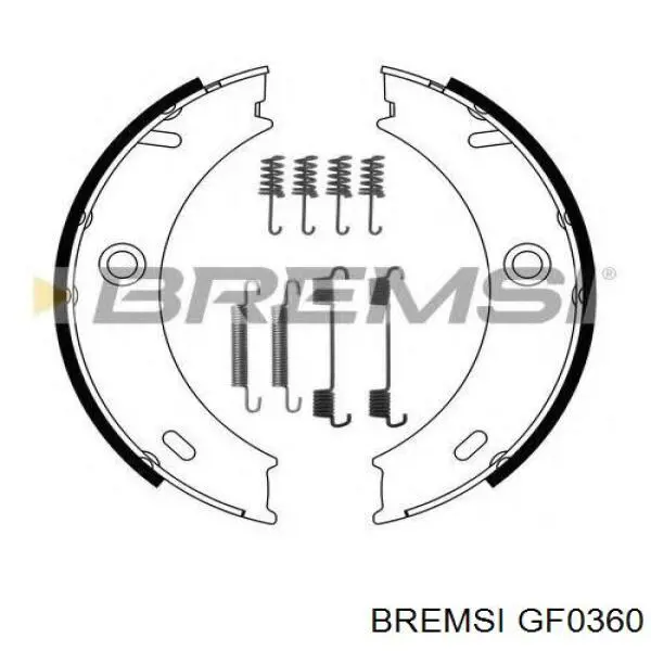 GF0360 Bremsi juego de zapatas de frenos, freno de estacionamiento