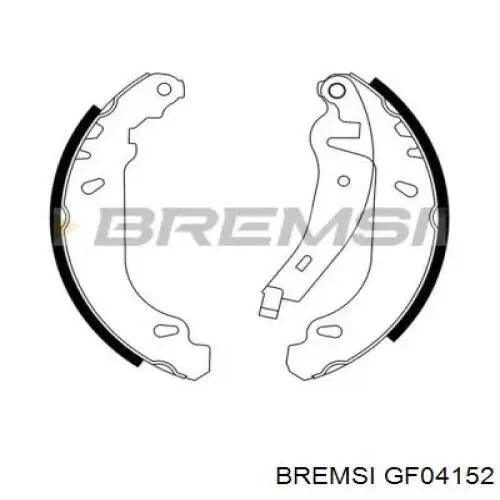 GF0415-2 Bremsi zapatas de frenos de tambor traseras