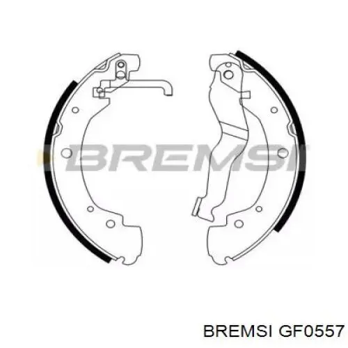 GF0557 Bremsi zapatas de frenos de tambor traseras