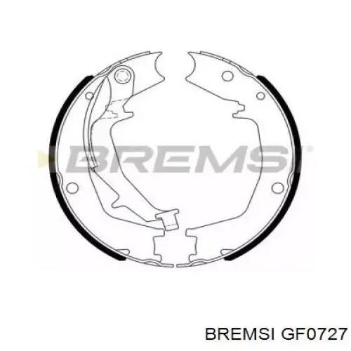 GF0727 Bremsi zapatas de freno de mano