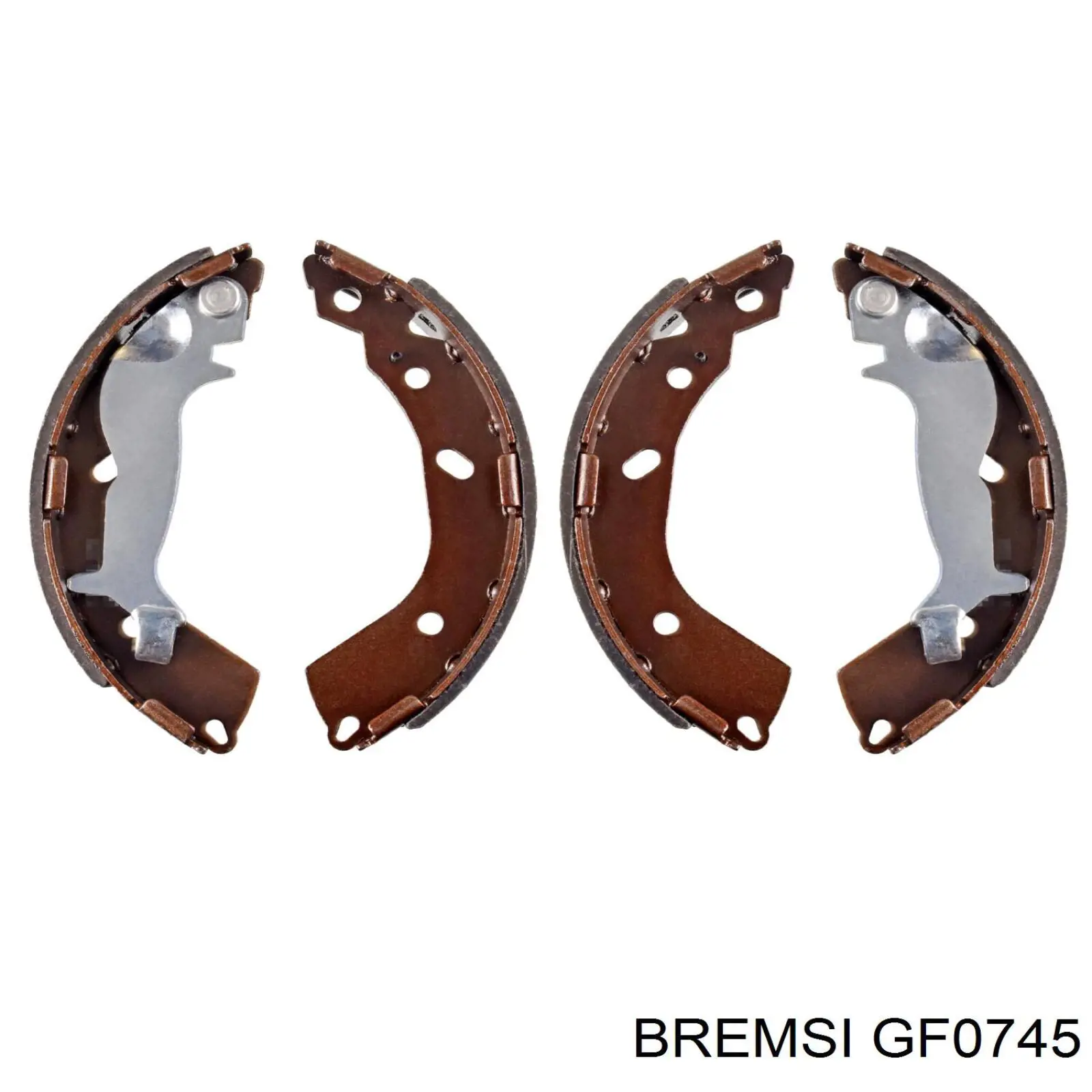 GF0745 Bremsi zapatas de frenos de tambor traseras