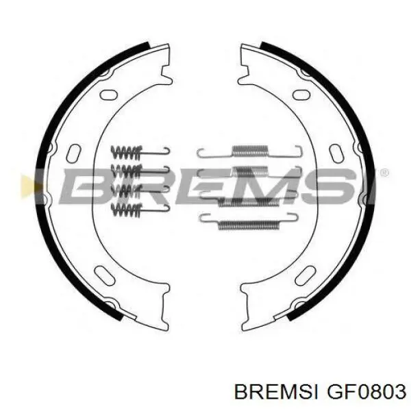 GF0803 Bremsi juego de zapatas de frenos, freno de estacionamiento