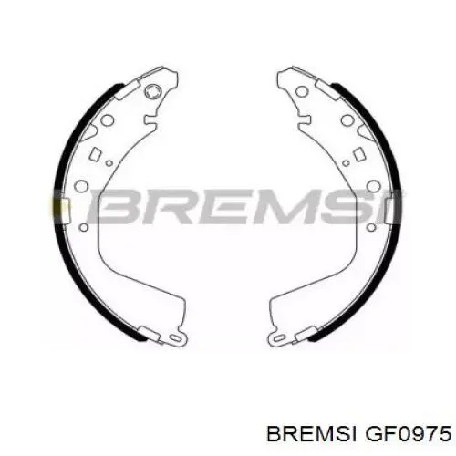 044950K160 Toyota Zapatas de freno de tambor traseras