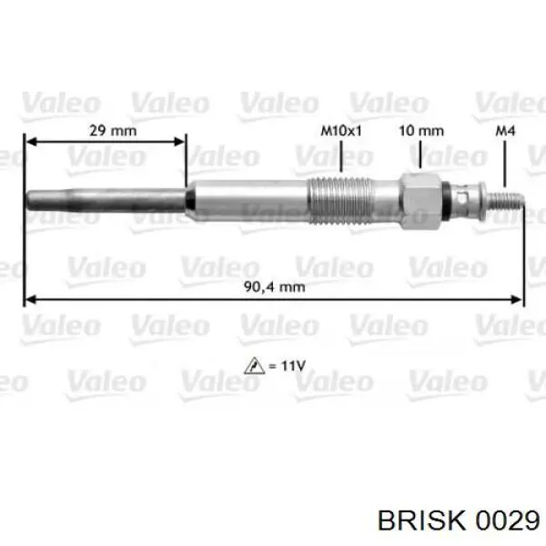 0029 Brisk bujía de encendido