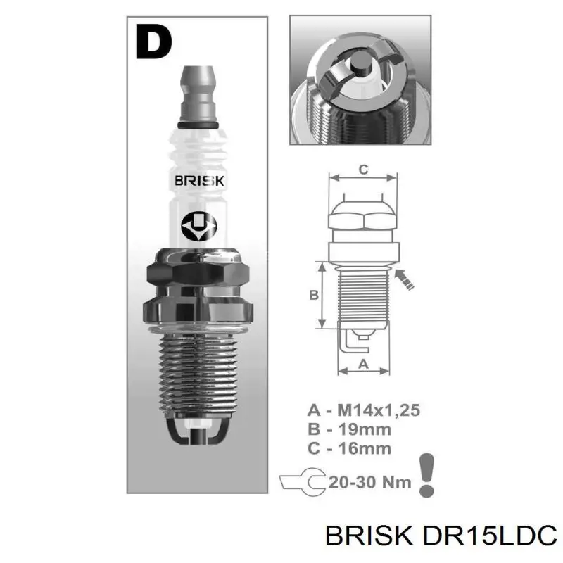 Bujía DR15LDC Brisk