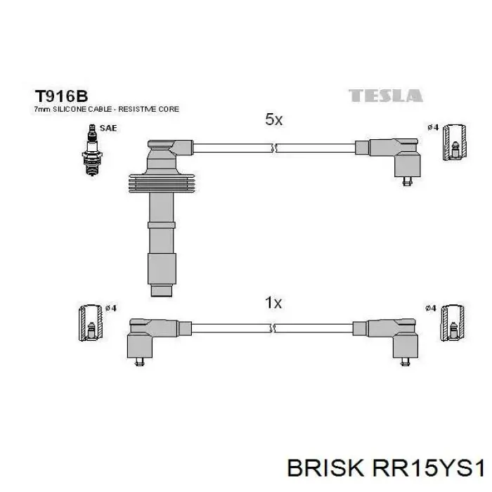RR15YS1 Brisk Bujía de ignición