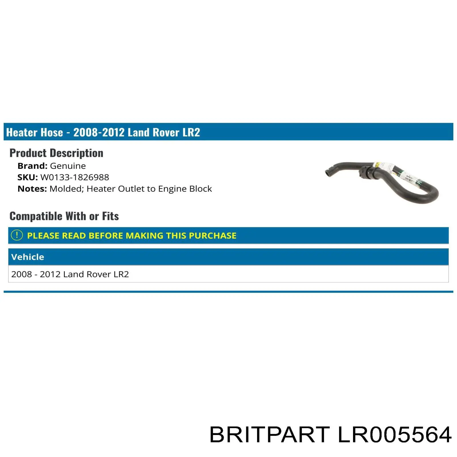 LR005564 Britpart