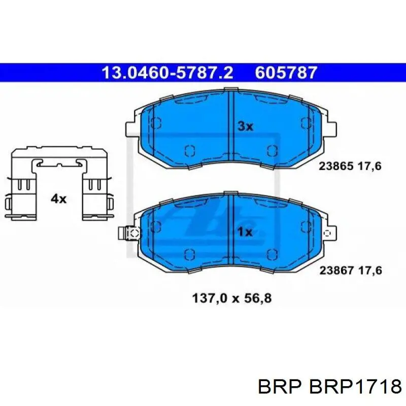 Pastillas de freno delanteras Subaru Impreza 3 GH