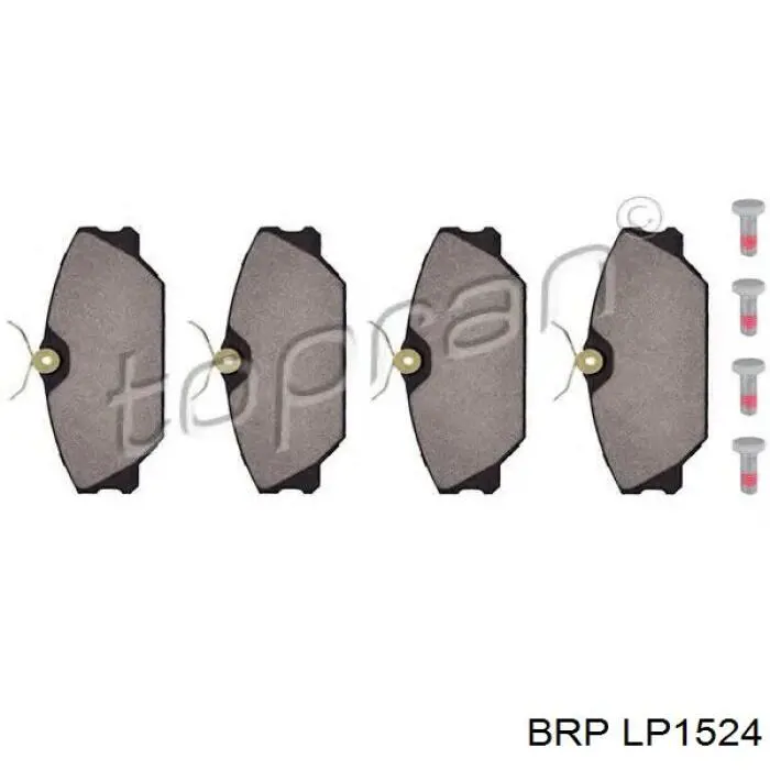 LP1524 BRP pastillas de freno delanteras