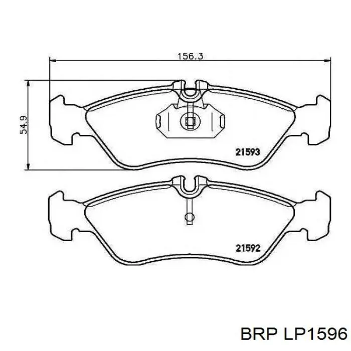 Pastillas de freno traseras BRP LP1596