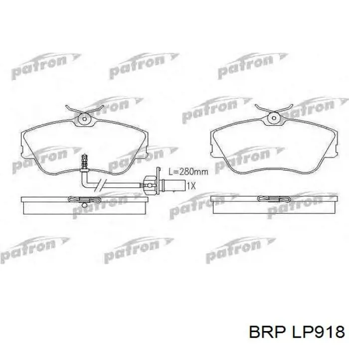 LP918 BRP pastillas de freno delanteras