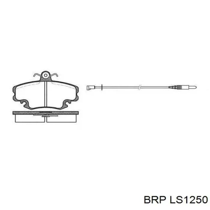 LS1250 BRP zapatas de frenos de tambor traseras