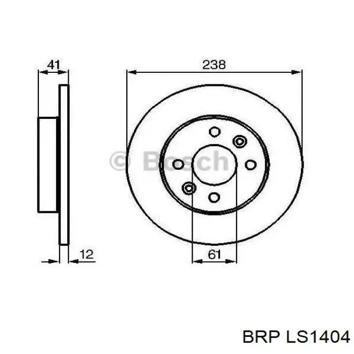 LS1404 BRP zapatas de frenos de tambor traseras