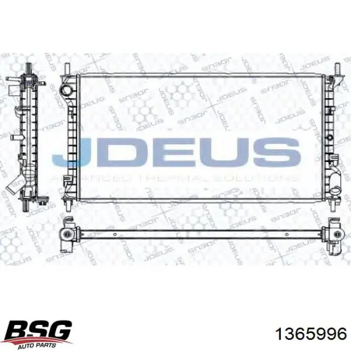 1365996 BSG radiador refrigeración del motor