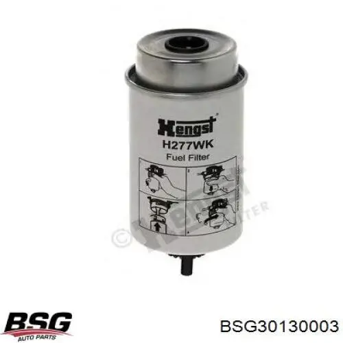 Filtro combustible BSG BSG30130003 precio, desde 18,36 EUR