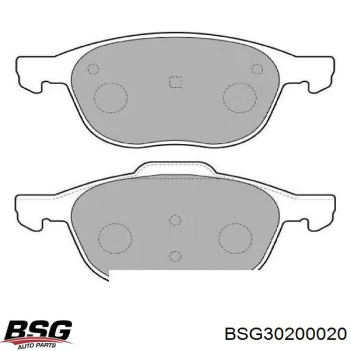BSG 30-200-020 BSG pastillas de freno delanteras