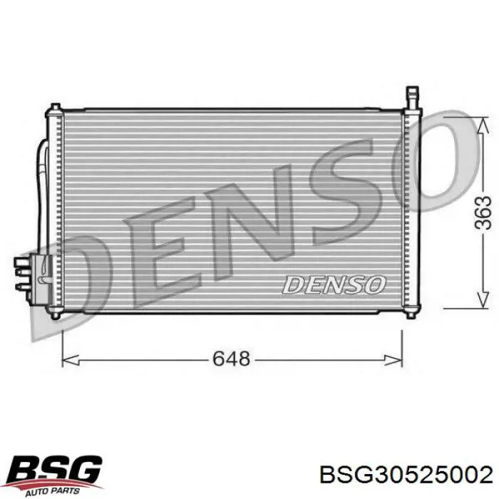 BSG30525002 BSG condensador aire acondicionado