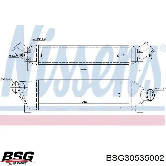 BSG30535002 BSG intercooler