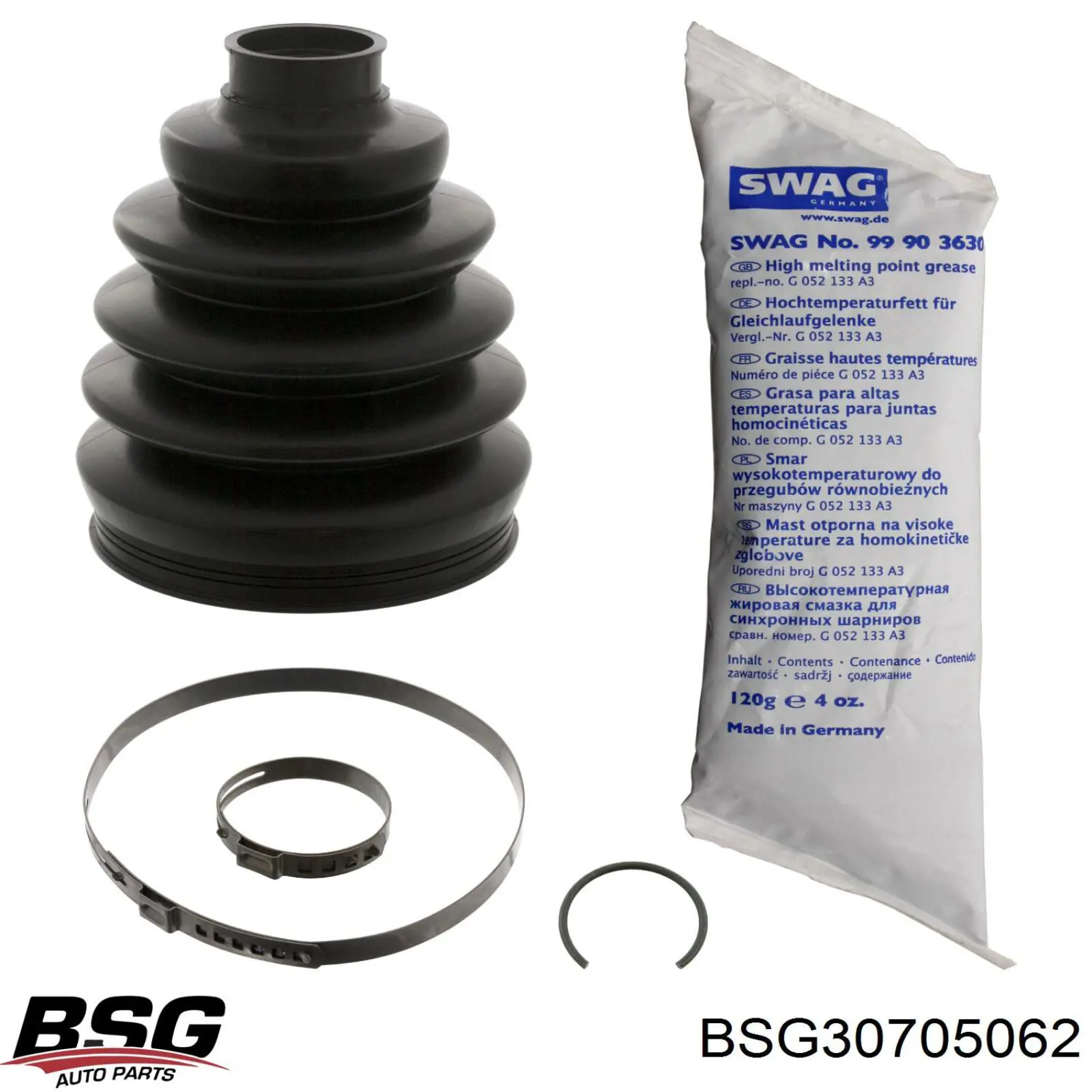 Comprar BSG30705062 BSG Juego de fuelles de junta homocinética delantera