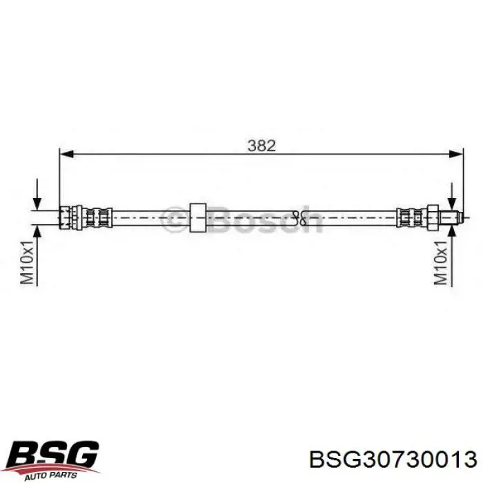 BSG30730013 BSG latiguillo de freno trasero