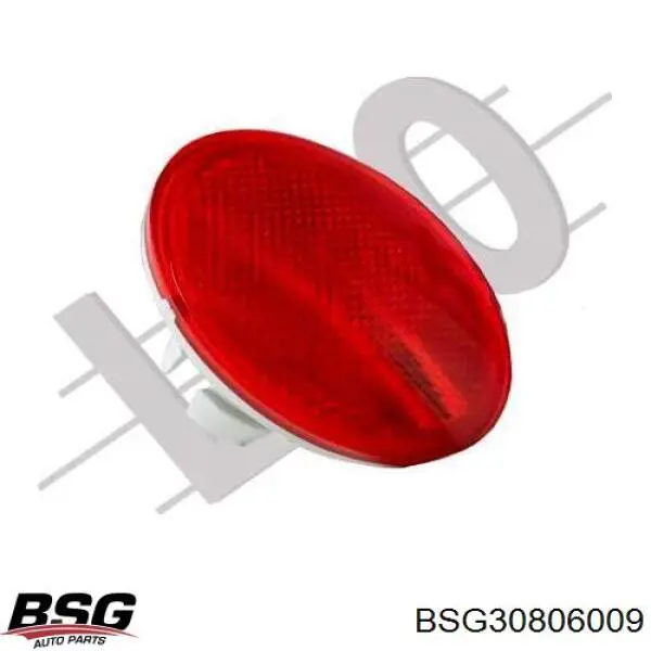 BSG30806009 BSG reflector, parachoques trasero, izquierdo