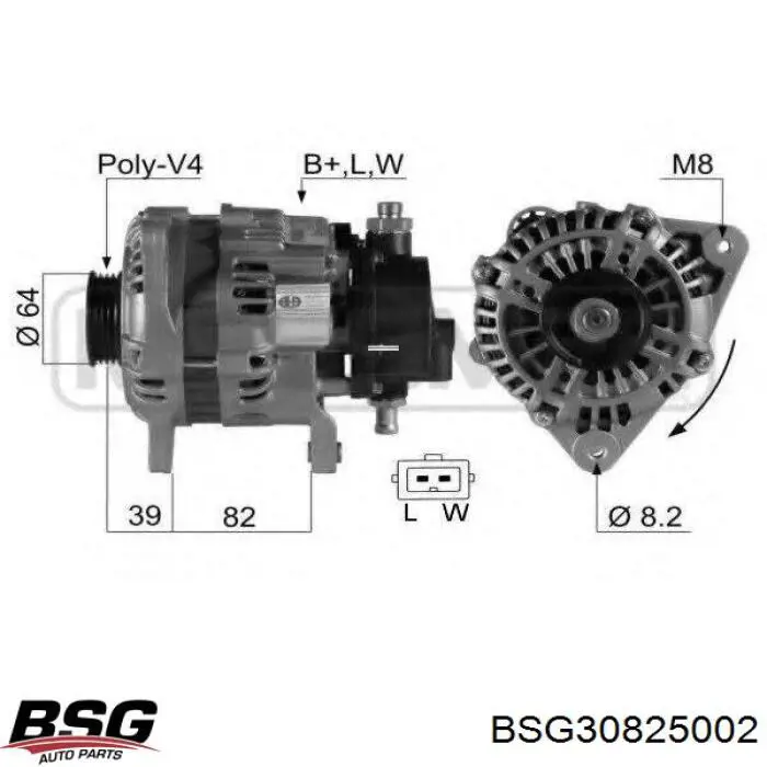 BSG30825002 BSG alternador