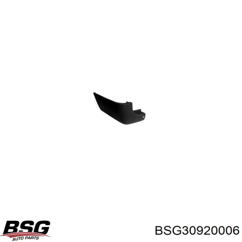 BSG 30-920-006 BSG parachoques trasero, parte izquierda
