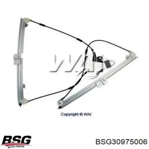BSG 30-975-006 BSG guía rodillo, puerta corrediza, derecho central trasero