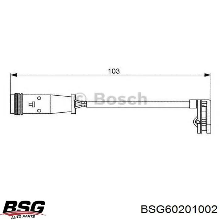 BSG 60-201-002 BSG contacto de aviso, desgaste de los frenos
